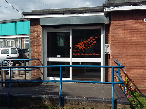 A Photo of the Entrance to Rugeley Community Centre